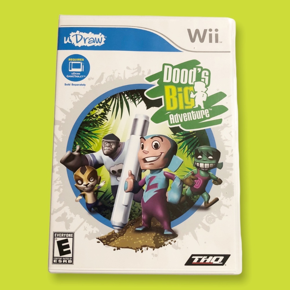 U Draw Doods Big Adventure Wii Nintendo Video Game